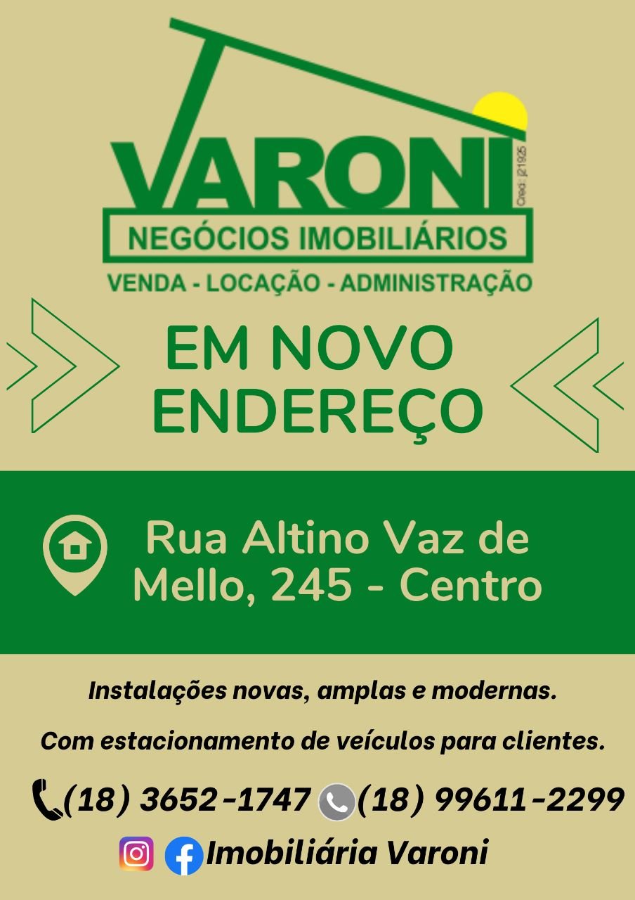 Comunicado da Imobili?ria Varoni